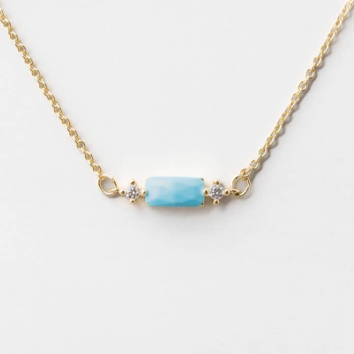 Jane Necklace | Turquoise for wholesale by Heilo Jewelry