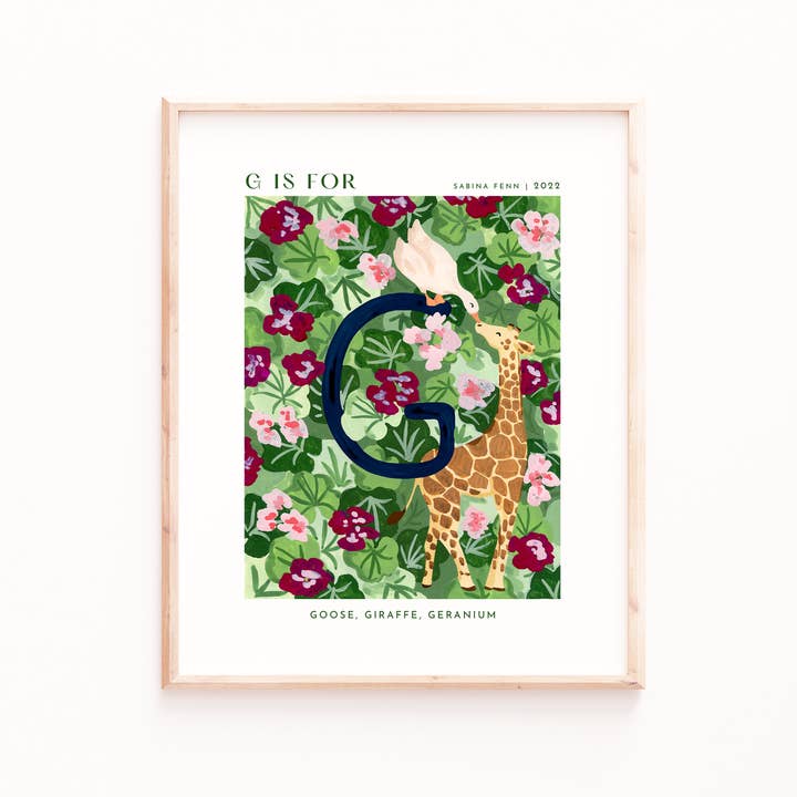 Monogram G Konsttryck för wholesale av Sabina Fenn