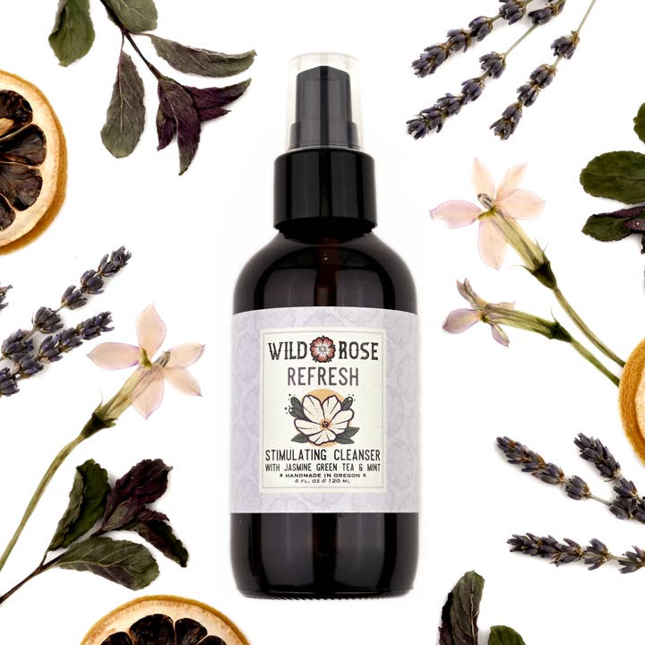 Refresh Stimulating Botanical Cleanser - 4oz for wholesale by Wild Rose Herbs