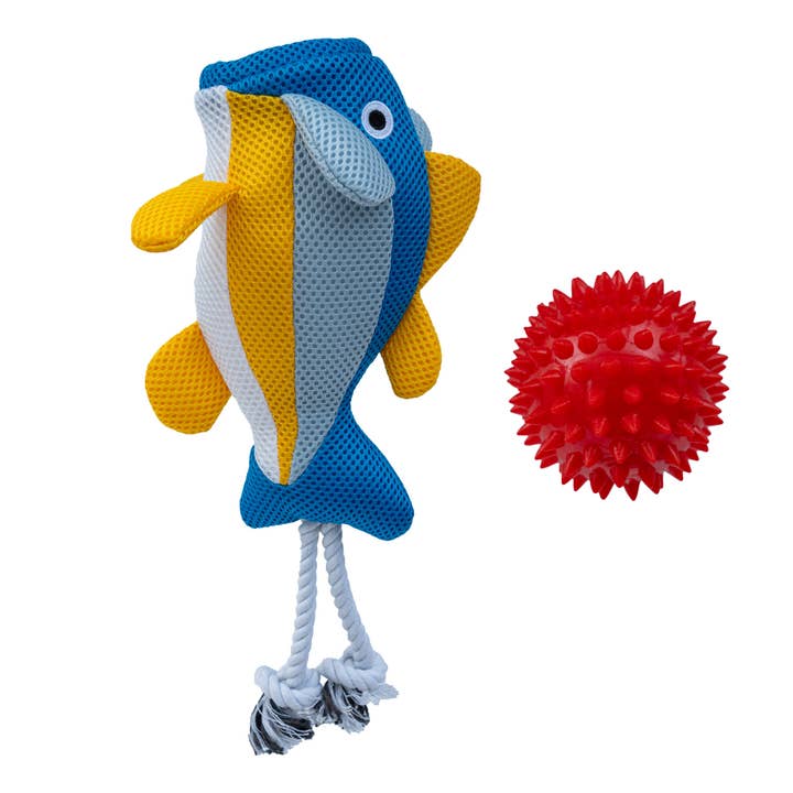 Original Territory - Wholesale Pet Toy - Dog - Territory Fish 2-in-1 Floating Dog Toy