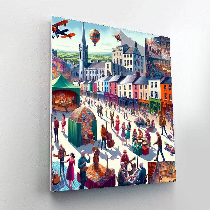 Artistry Rack - Wholesale Doe-het-zelf-knutselset - Het Galway International Arts Festival - Galway, Ierland - Doe-het-zelf Schilderen op Nummer Kit1