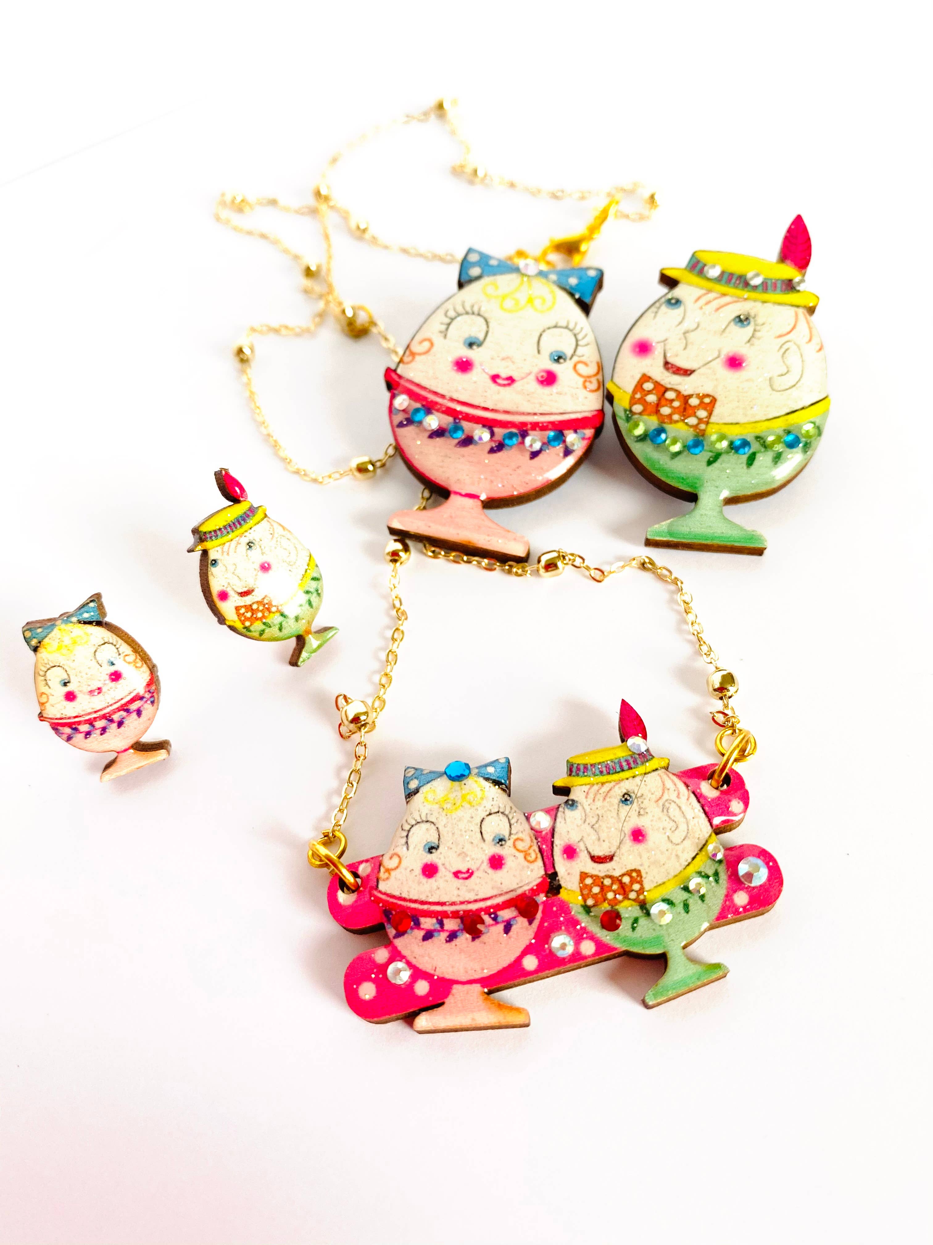 Rosie Rose Parker - Wholesale Broche - Broches met paaseieren, retro broche, eigenzinnig cadeau11