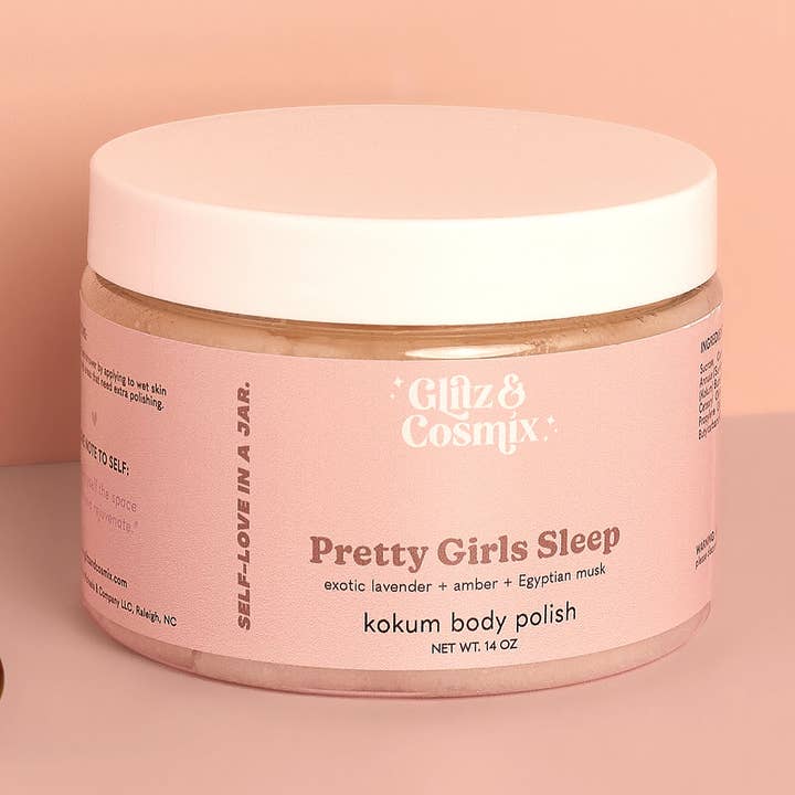 Pæne piger sover Kokum kropspolish for engroshandel hos Glitz and Cosmix