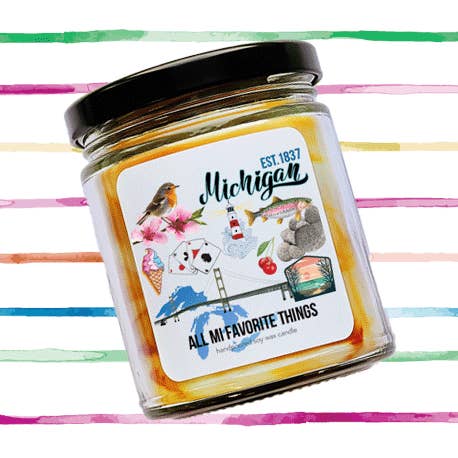 Velas de 9 oz: todas las cosas favoritas de MI para venta al por mayor de Coyer Candle Co.