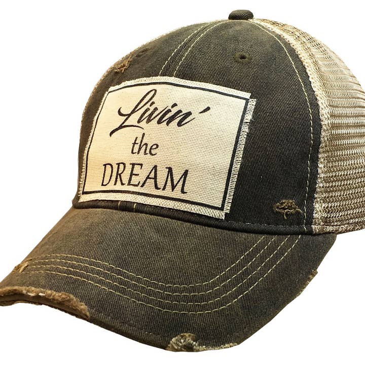 Livin' The Dream Casquette de camionneur pour la vente par Vintage Life