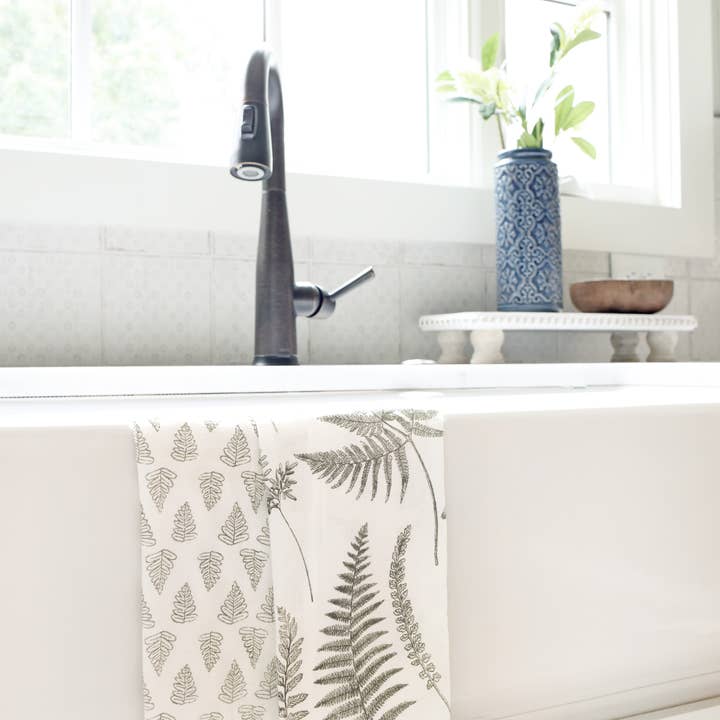 Highland Ridge | Handmade Home Decor - Wholesale Tea Towel - Fern Fronds Tea Towel11