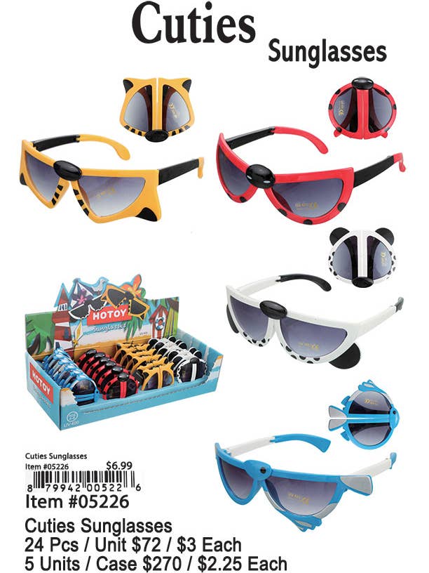 Cutie Sunglasses for wholesale by Puka Creations