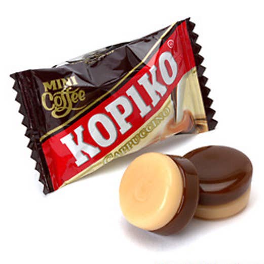 Takari International, Inc. - Wholesale Hard Candy - Kopiko Coffee And Cappuccino Candy Jar Combo- 6 Jars/Case, 28.2oz(800g)