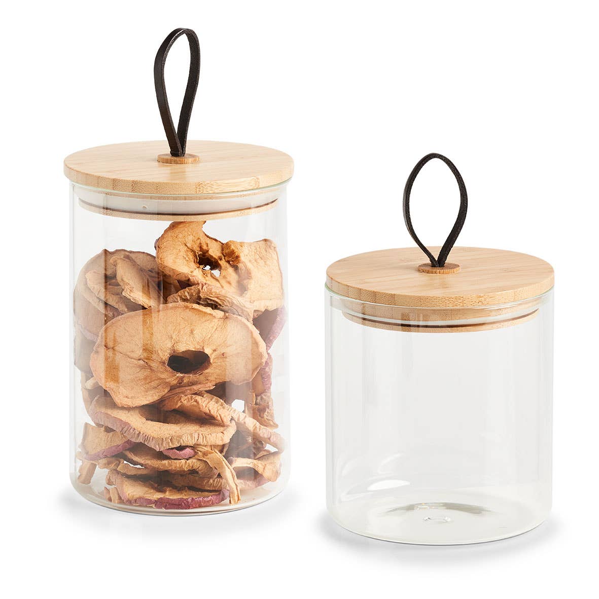 transparent Förvaringsburk med bambulock, 880 ml för wholesale på Faire3