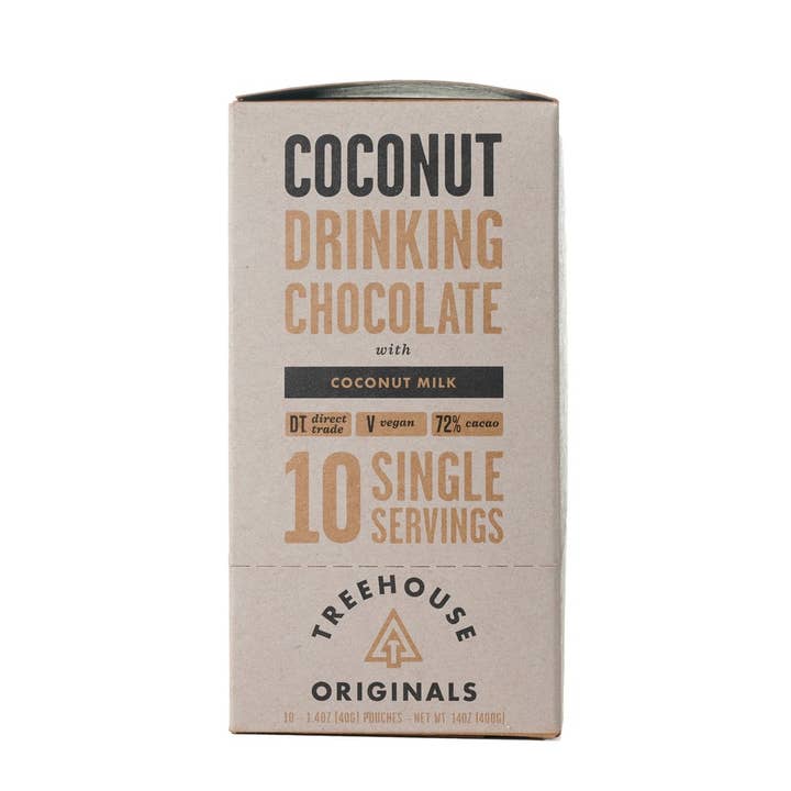 Treehouse Originals - Wholesale Hot Cocoa Mix/Kit - Coconut Milk Organic Dark Hot Chocolate, Single Serving1