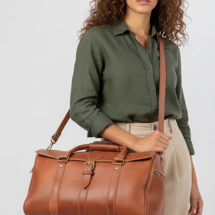 High crafty – wholesale Weekender bag – men's – Full Grain Leather Duffle Bag – Premium Vegetable Tanned Lea3