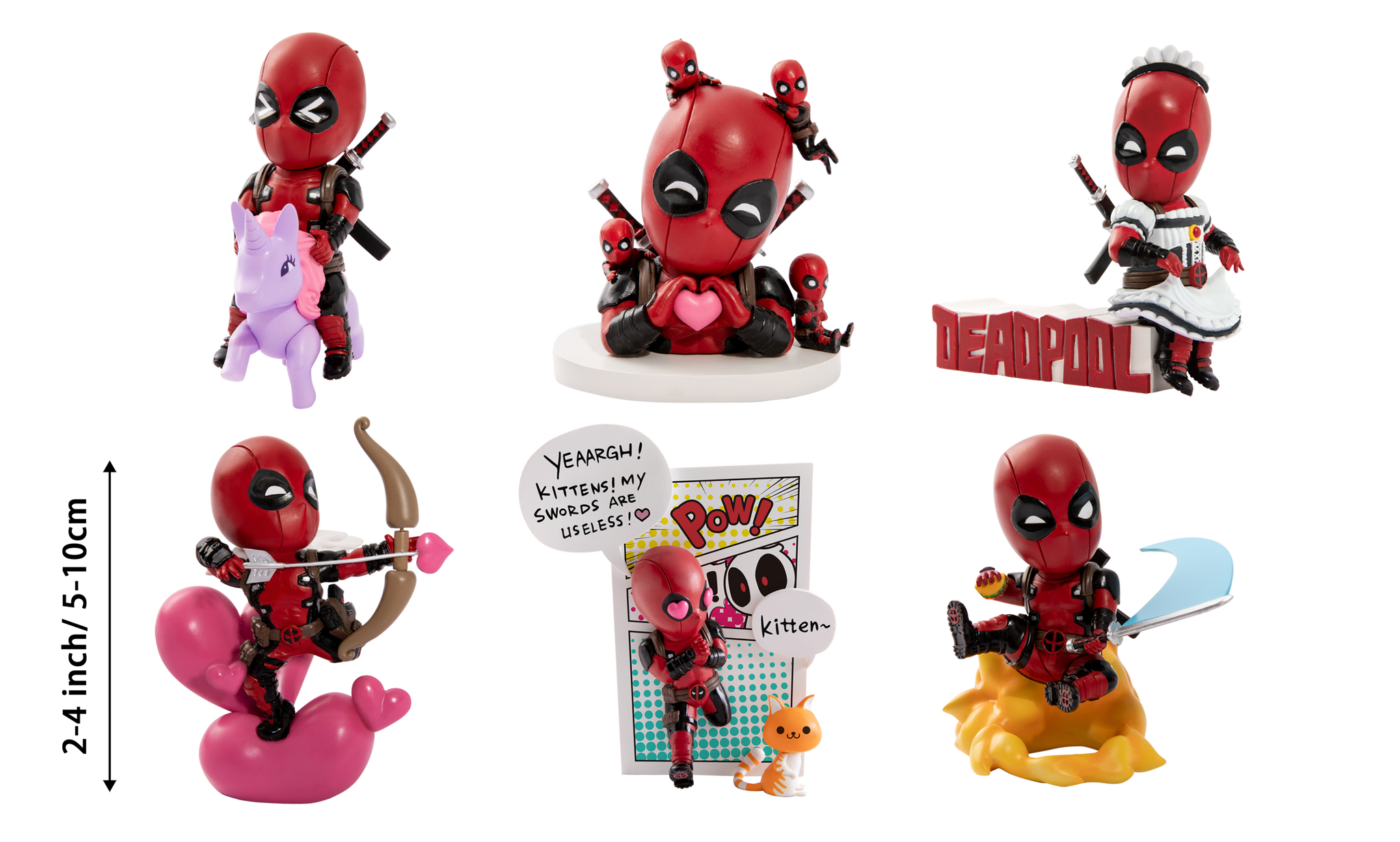 Toys Matter Inc. - Wholesale Figurine Toy - Kids - Marvel Deadpool Classic Series Hero Box - Blind Box CDU12