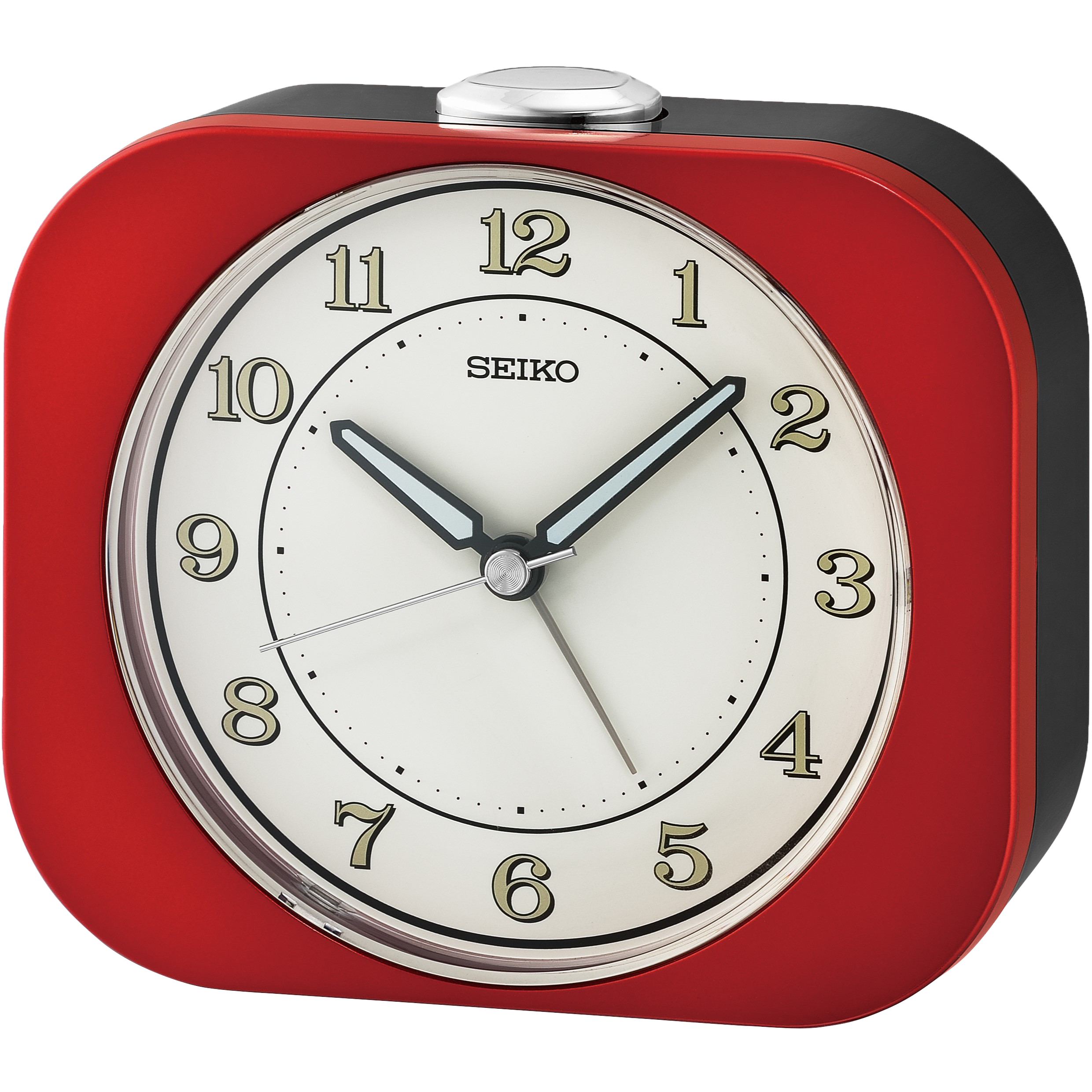 Seiko Clocks USA - Vente Réveil - Réveil Kyoda, Rouge par Seiko4