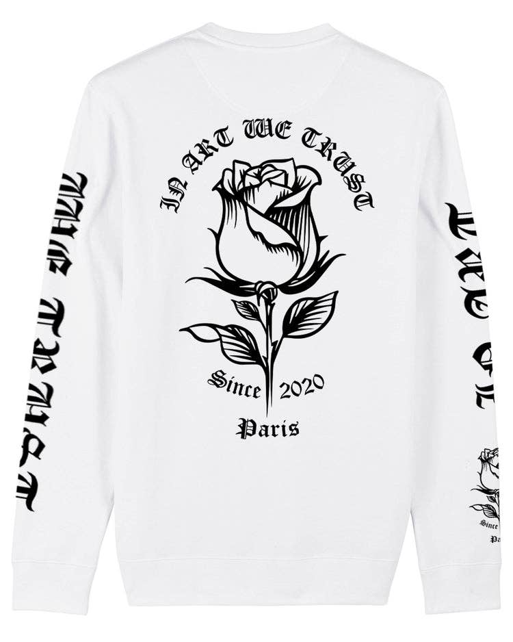 IN ART WE TRUST - Wholesale Graphic Sweatshirt - Unisex - CHANGE FULL PINK2