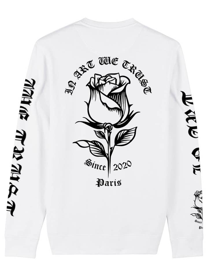 IN ART WE TRUST - Wholesale Graphic Sweatshirt - Unisex - CHANGE FULL PINK2