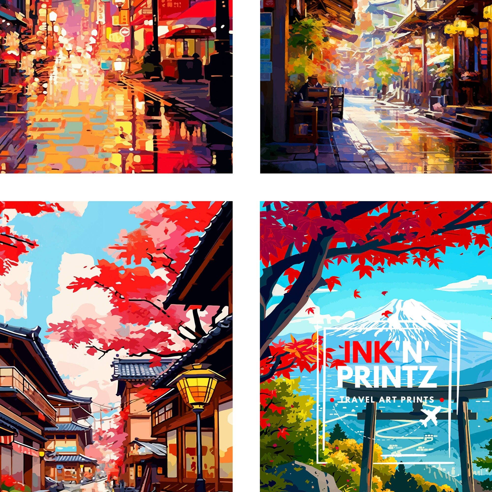 InkNPrintz – wholesale Art print – Japan Travel Poster7