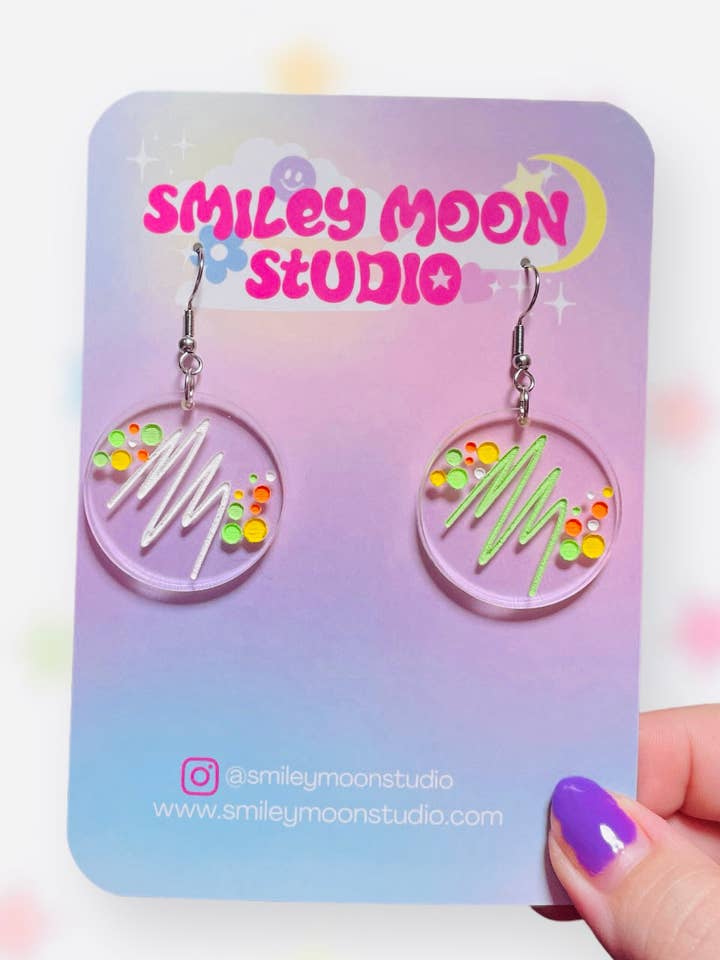 Petri Cultures Earrings for wholesale by Smiley Moon Studio