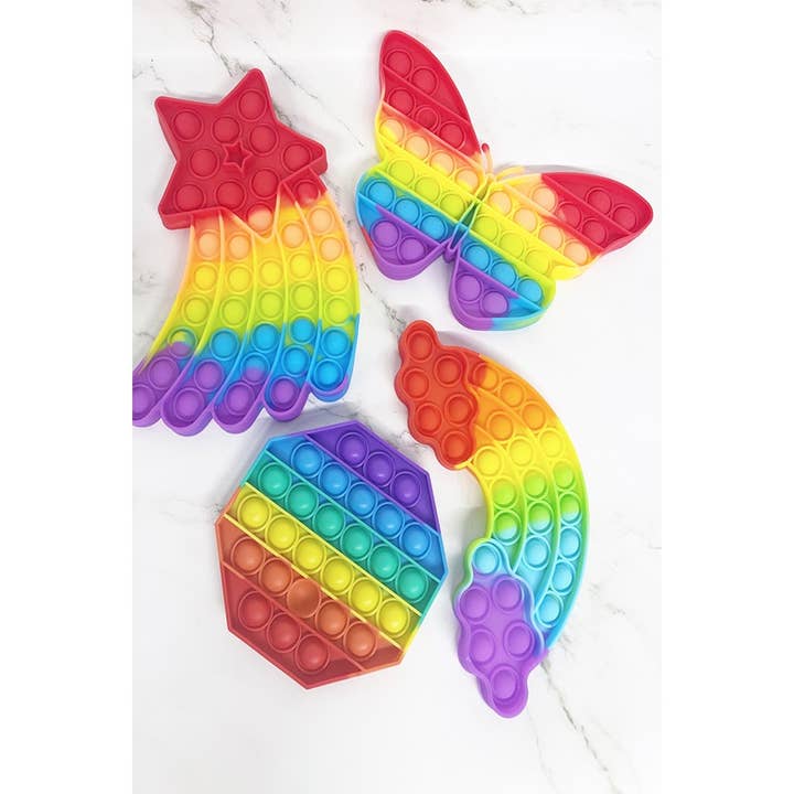 RAINBOW Girls Dream Push Pop Bubble Fidget Toy Set for wholesale on Faire