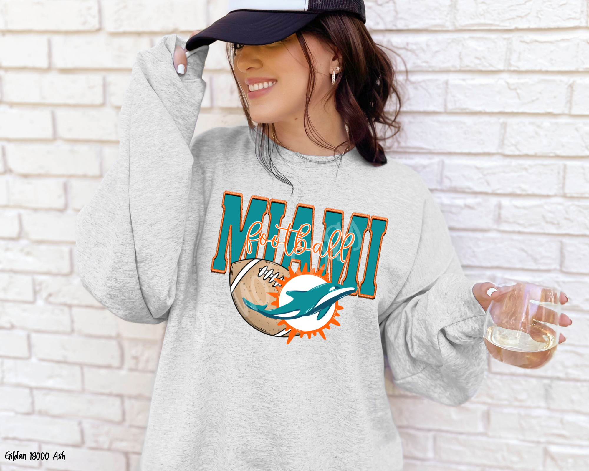 Cash & Drix Wholesale - Wholesale Graphic Sweatshirt - Women's - Miami: Game Day - Sweatshirt0
