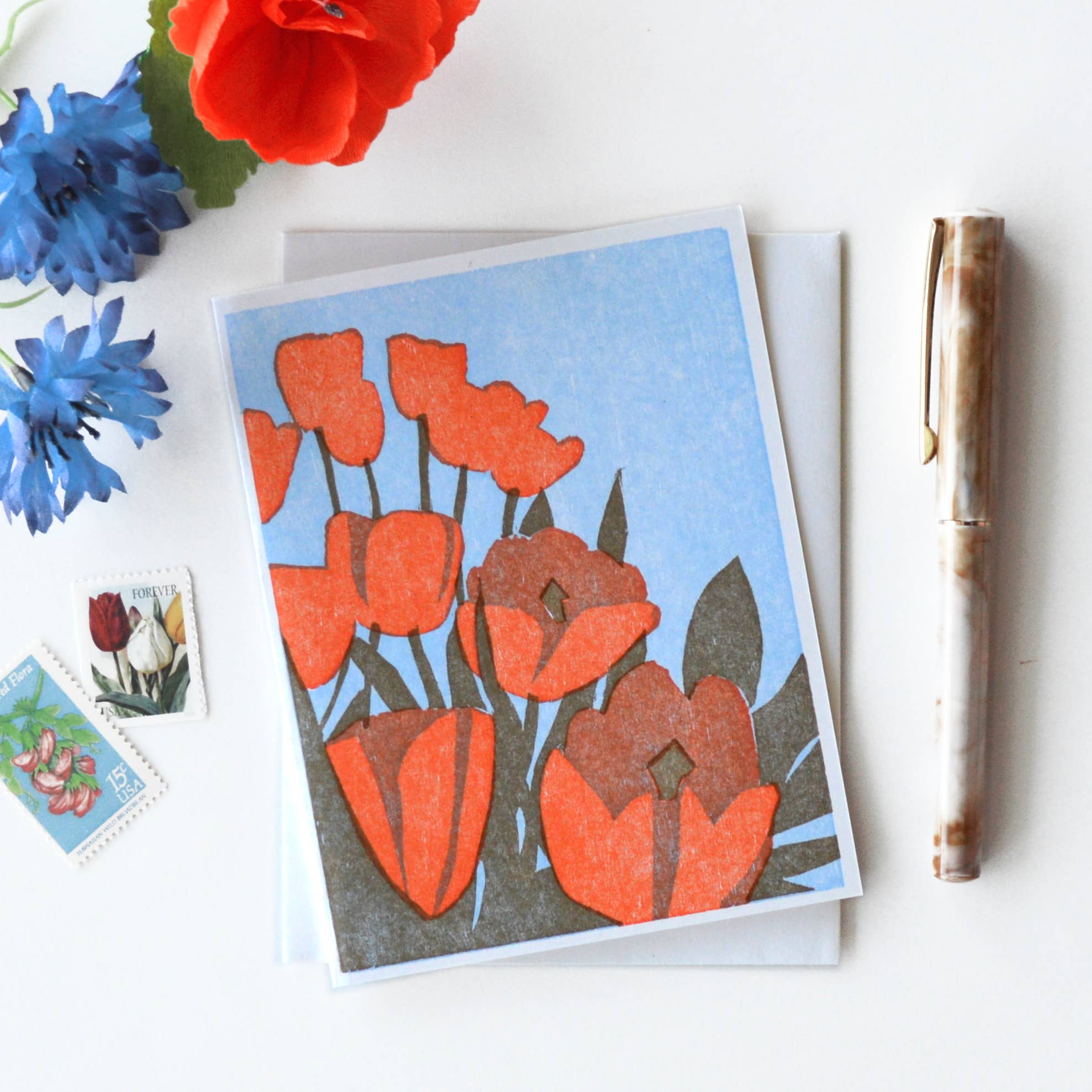 Heartell Press - Wholesale Stationery/Notecard Set - Spring Tulips - Boxed Set1