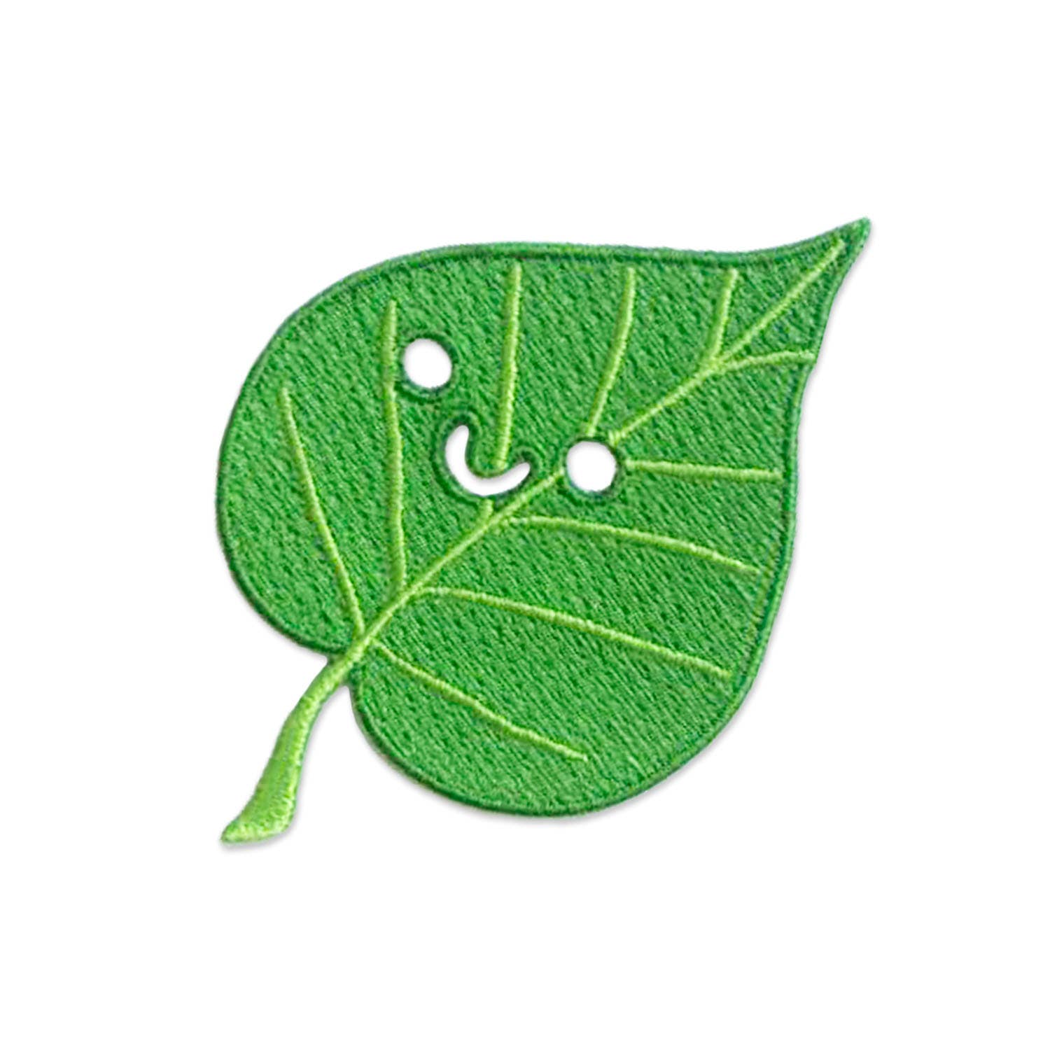 Frog & Toad Press - Vendita all'ingrosso Toppe - Toppa Foglia Smiley