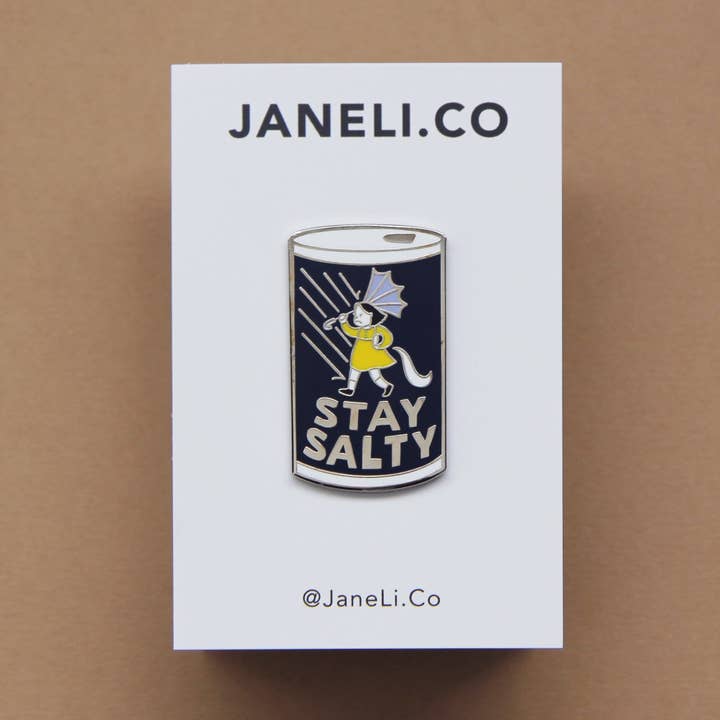 Stay Salty Enamel Pin for wholesale by JaneLi.Co