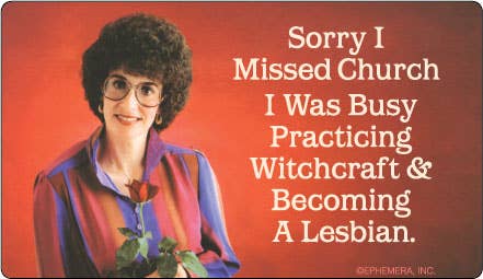 AUTOCOLLANT : Désolé, j'ai raté l'église. J'étais occupé à m'entraîner... pour la vente par Ephemera