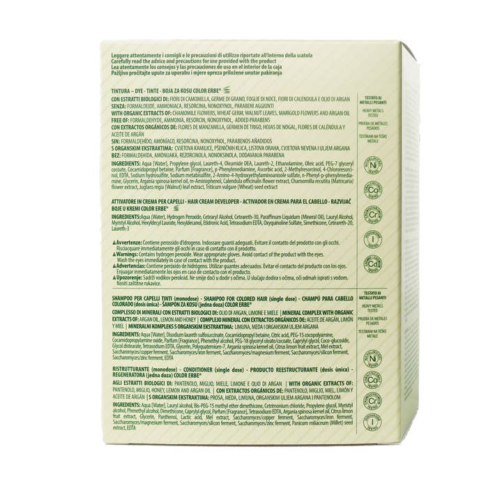 COLOR ERBE - Wholesale Hair Dye - Color Erbe Estr. Dye Bio Dark Blonde (6.0) - Made in Italy6