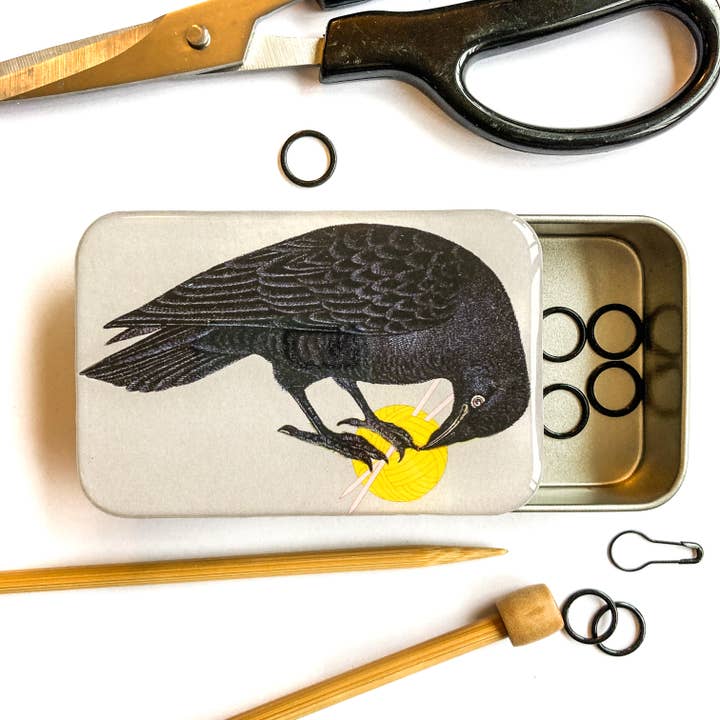 Firefly Notes - Wholesale Knitting/Crochet Supplies - Yarn crow notions tin