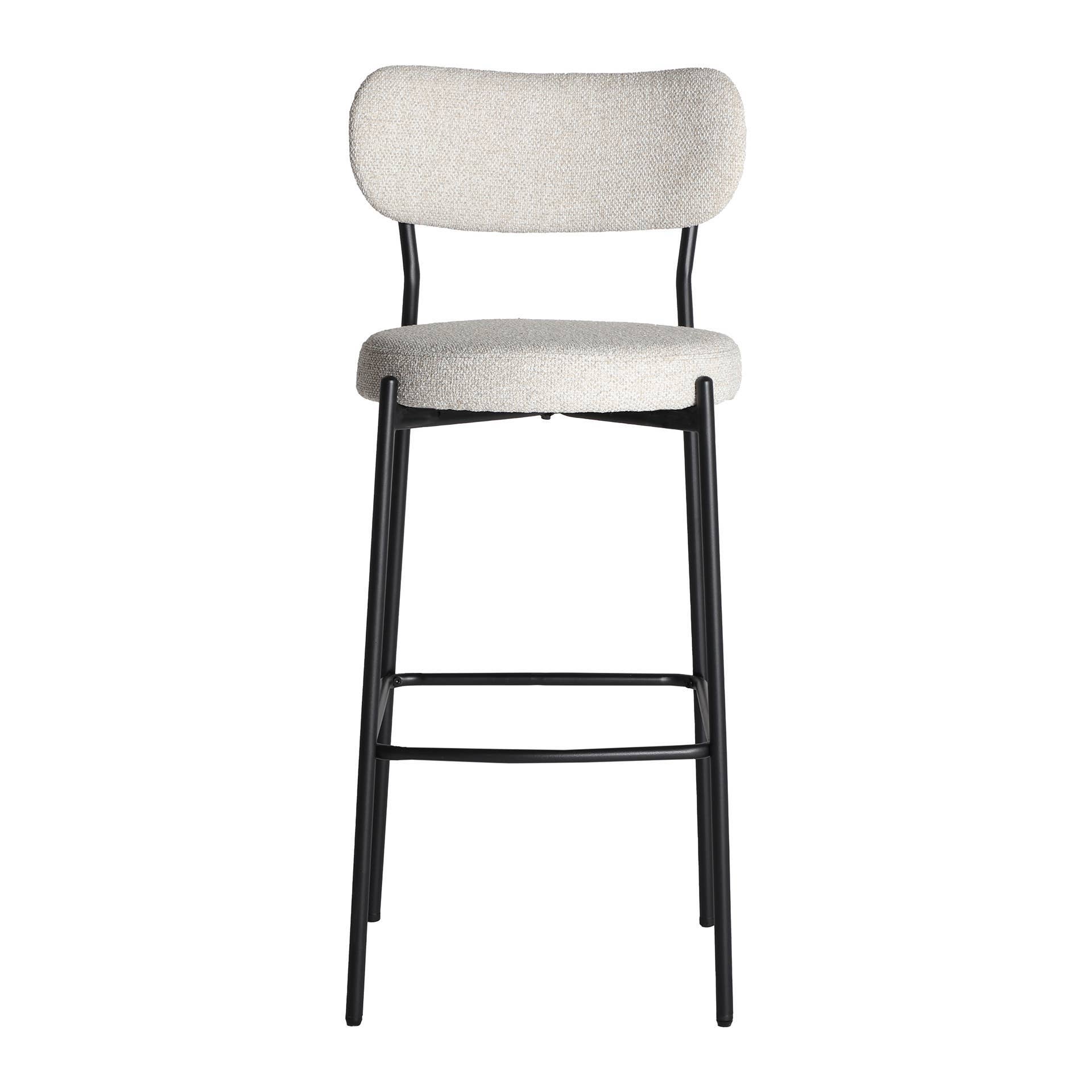 Kodu Home Design - Wholesale Stool - Set of 2 Stools, Polyester, Beige, 48x53x106cm1