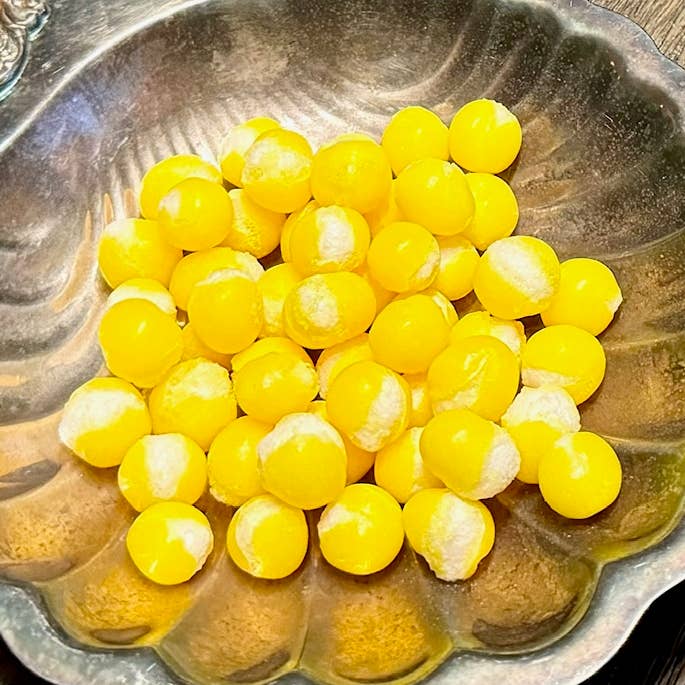 Freeze-Dried Lemonheads (Sour Craniums) for wholesale by Styx & Stones LLC