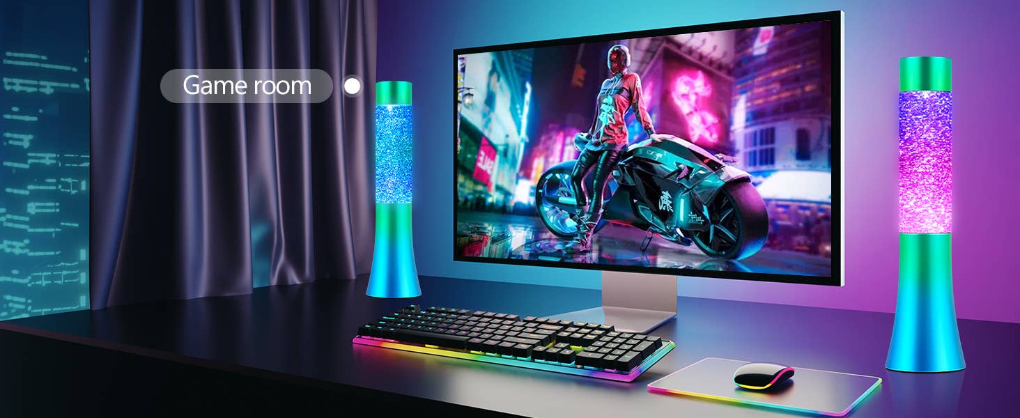 LAX Gadgets - Venta al por mayor Lámparas decorativas/de escritorio - Elegancia Luminosa: Lámparas de Lava Tech Mod – Un Resplandor Moderno28