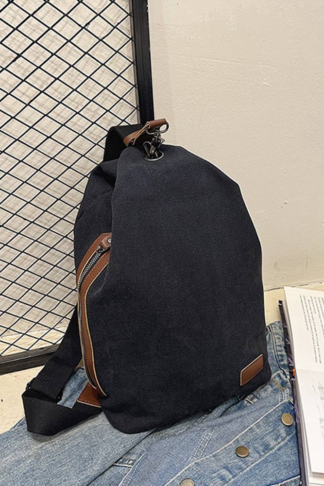 UNISHE – Mochila - Mulher por atacado – Sling Sling Lona Grande Capacidade MOQ 3pcs ZYB0277