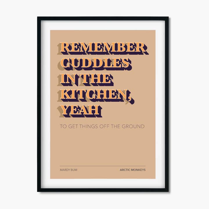 Mardy Bum Inspired Print | Music Print for wholesale by Chapter Designs