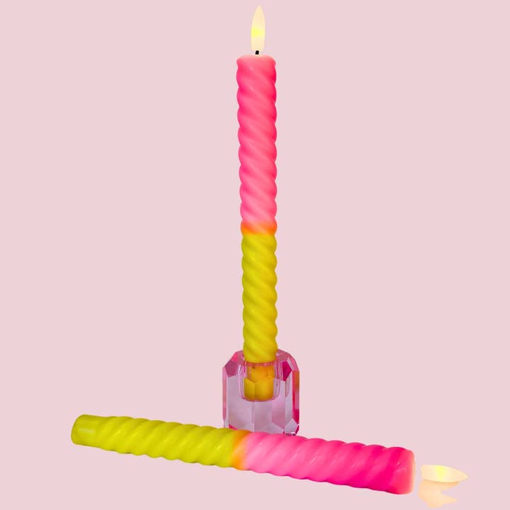 Bougie tourbillon LED Neon Bloom - Ensemble de 2 pour la vente par Aifcandles