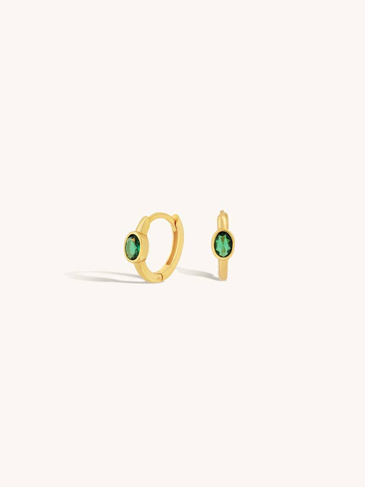 BOHEME EMERALD HUGGIES for wholesale by Formation Co. Jewellery