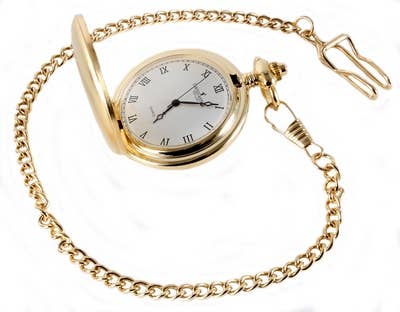 Dalaco - incorporating David Aster - Wholesale Wrist Watch - Men's - Gold Brushed Quartz Full Hunter Pocket Watch1