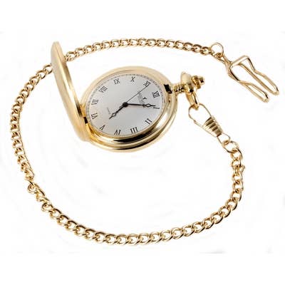 Dalaco - incorporating David Aster – wholesale Wrist watch – Men's – Gold Brushed Quartz Full Hunter Pocket Watch1