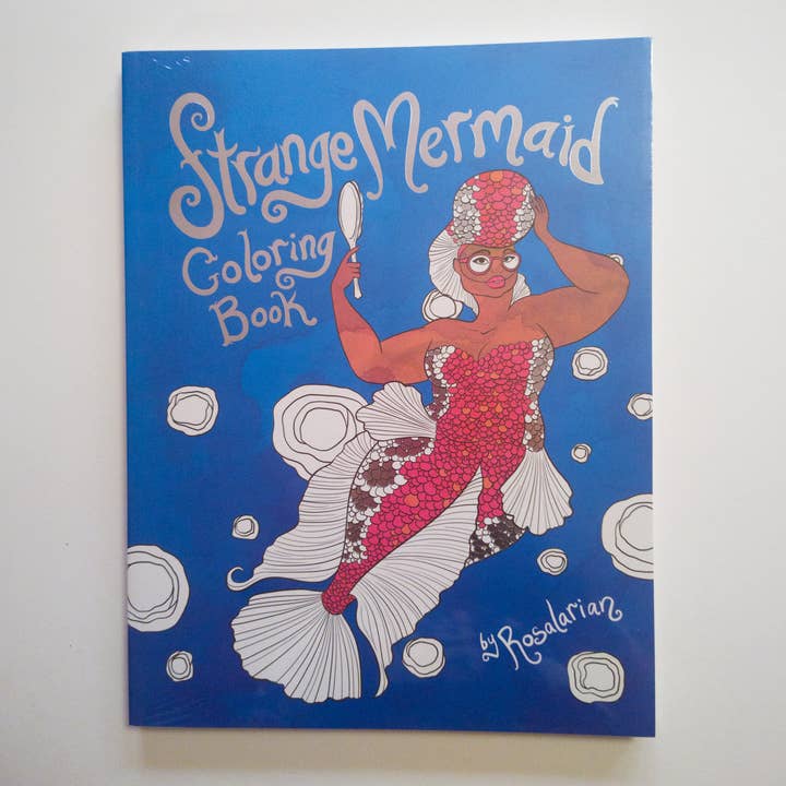 Strange Mermaid Coloring Book for wholesale by Rosalarian