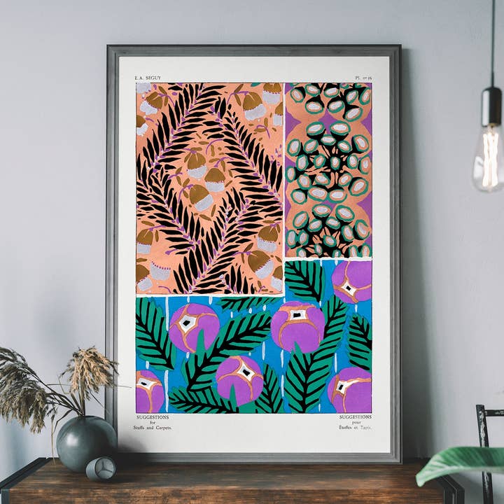 Emile-Alain Séguy Art Nouveau Pattern Print 031 for wholesale by Ink & Drop