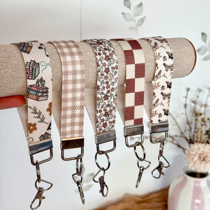 the cute cloud - Wholesale Lanyard - Women's - Wrist Lanyard / Keychain 72 Patterns | Handmade Thick Canvas0