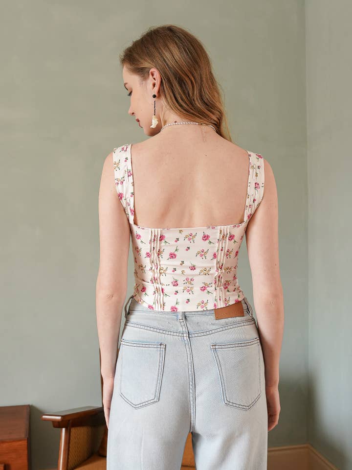 ROSIE POSIE - Wholesale Corset - Women's - RP2295 - Floral Sweetheart Corset Top7