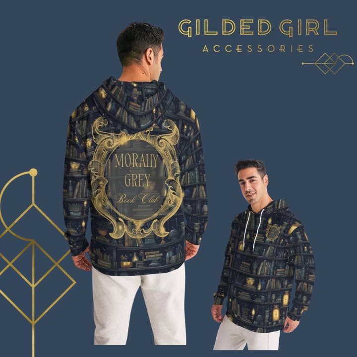 Morally Grey Book Club Hoodie – Cozy Dark Romance Hoodie for Fantasy Readers | Gilded Girl Accessories for wholesale by Gilded Girl Accessories