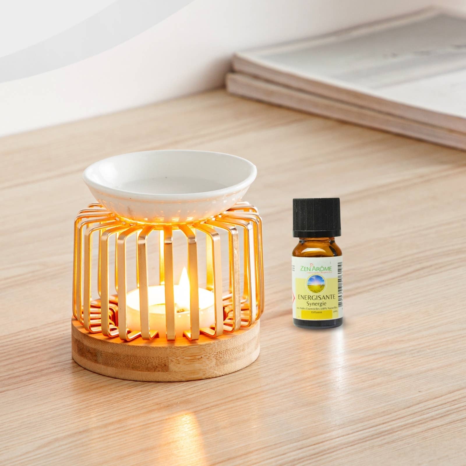 Zen'Arôme – Engroshandel Lyseholder – Moderne duftbrænder i metal, keramik og bambus Aero9