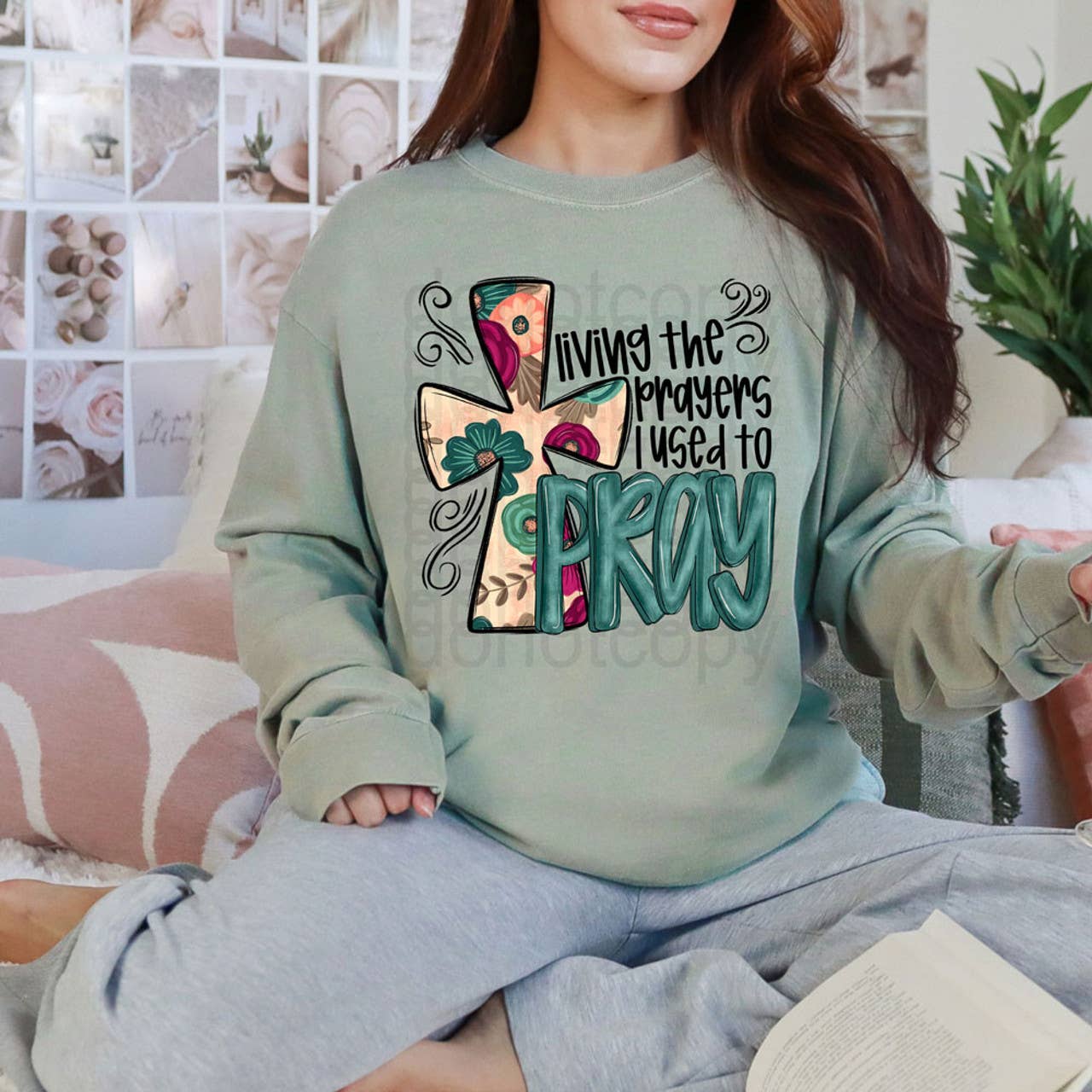 Trendy Transfers - Vente Transfert pour sublimation - Vivre les prières que je priais autrefois DTF Transfert Thermique