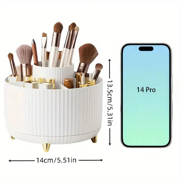 Kiyo Home - Wholesale Makeup Storage Box - Rotating Makeup Organizer3