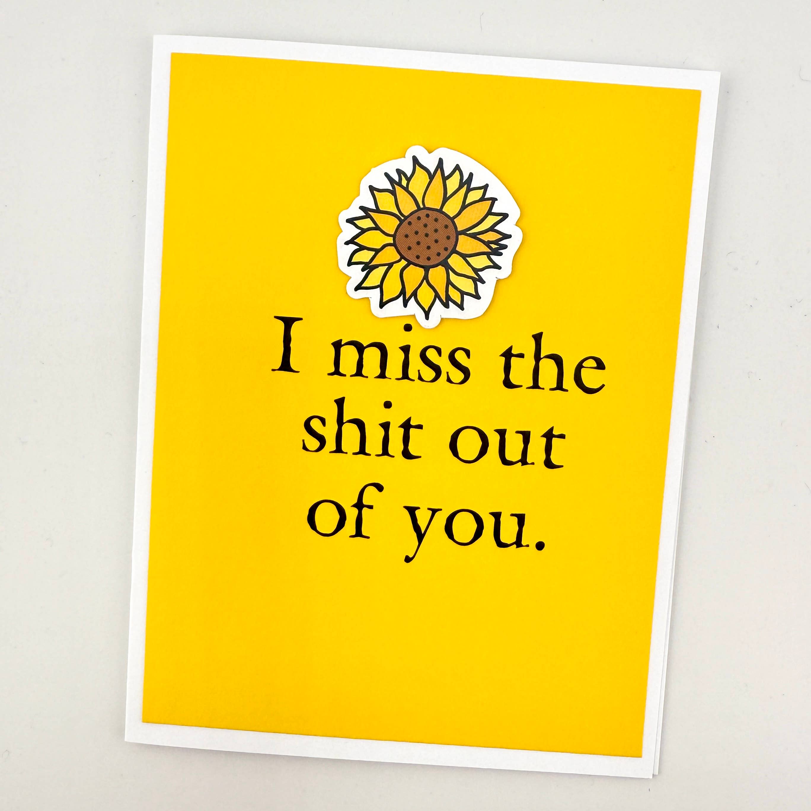 Muddy Mouth Cards - Wholesale Love Card - Miss You I Miss the Shit Out of You Card3