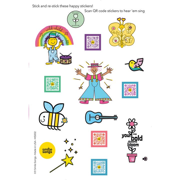Smile Songs - Wholesale Sticker - Kids & Baby - Let's Make a Moo-sical Reusable Singing Sticker Set1