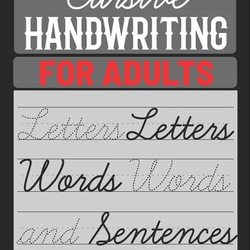 Books by splitShops - Wholesale Display Book - Cursive Handwriting for Adults: Cursive Handwriting Practice Paper for Adults, Learn Cursive Handwriting - Paperback