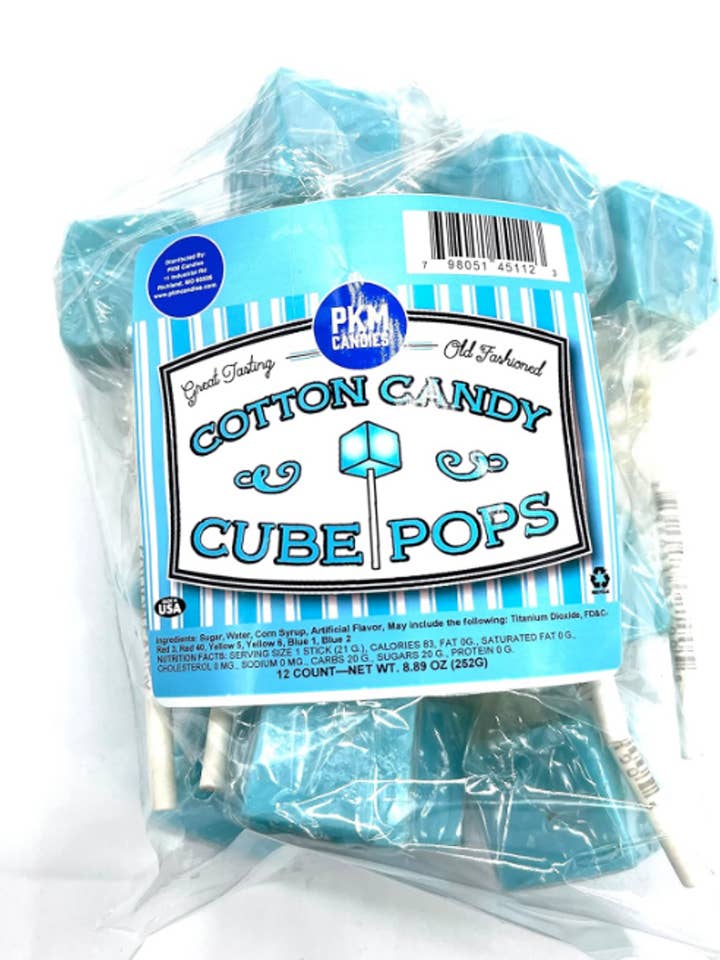 Cotton Candy Cube Pops for wholesale by Bogue Chitto Creek Seasoning